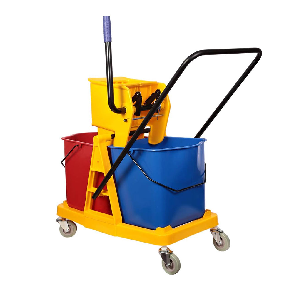 Mop Bucket Double Trolley 46L