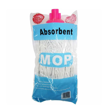 Mop Cotton PVC Clip 250g - wooden Stick