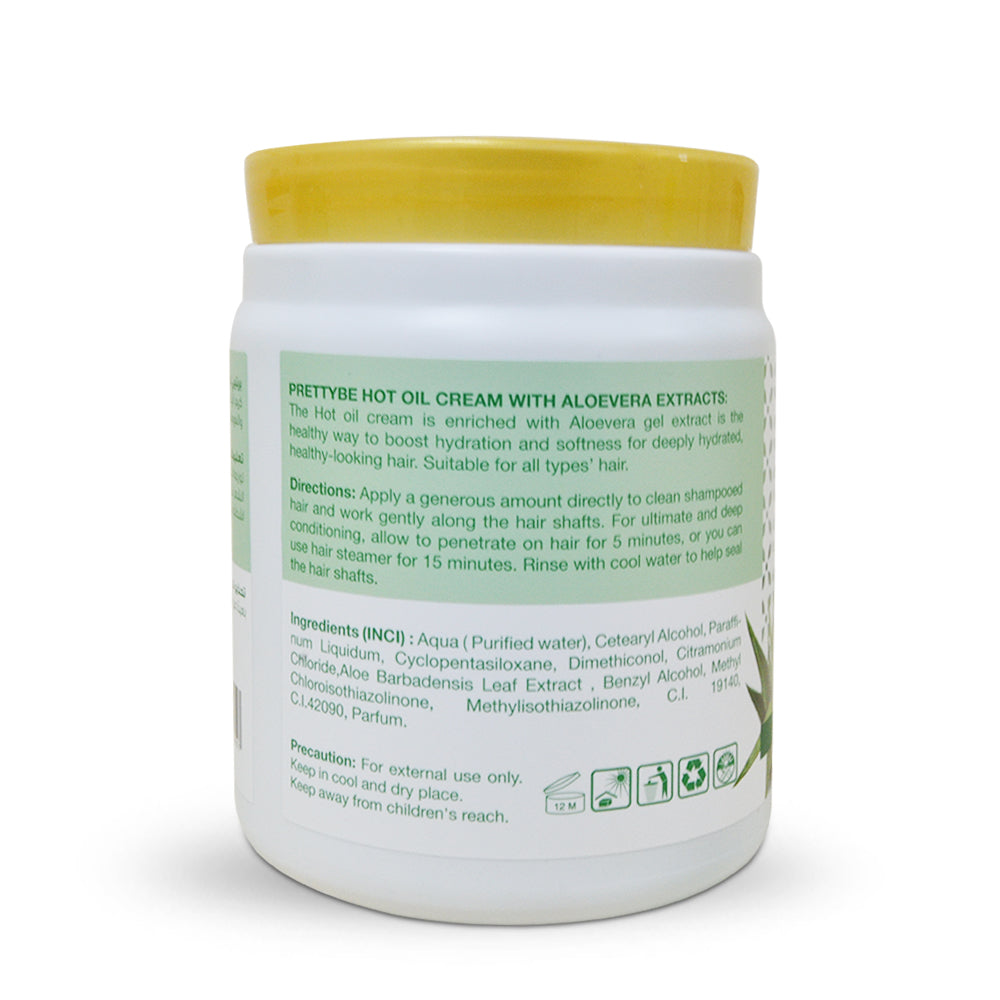 PRETTY BE-HOT OIL CREAM-ALOEVERA-1000ML