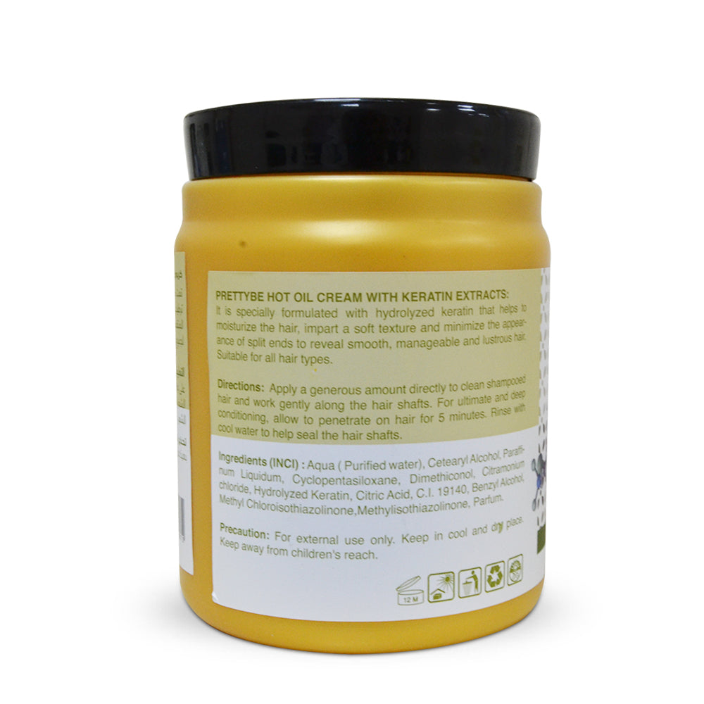PRETTY BE-HOT OIL CREAM-KERATIN-1000ML