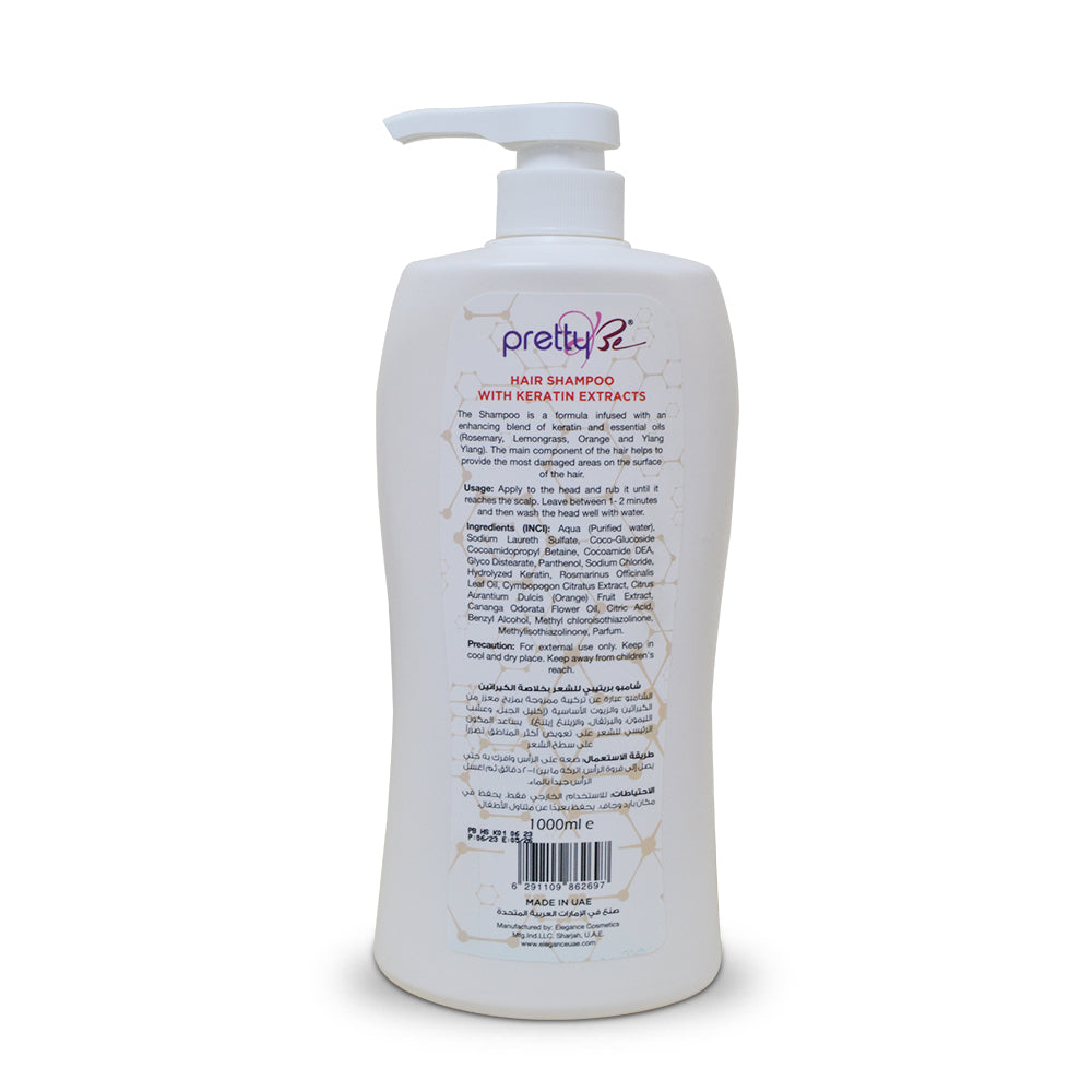 PRETTY BE-HAIR SHAMPOO-KERATIN-1000ML