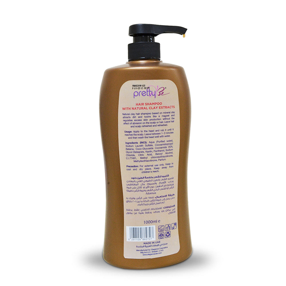 بريتي شامبو للشعر-طين طبيعي-1000مل