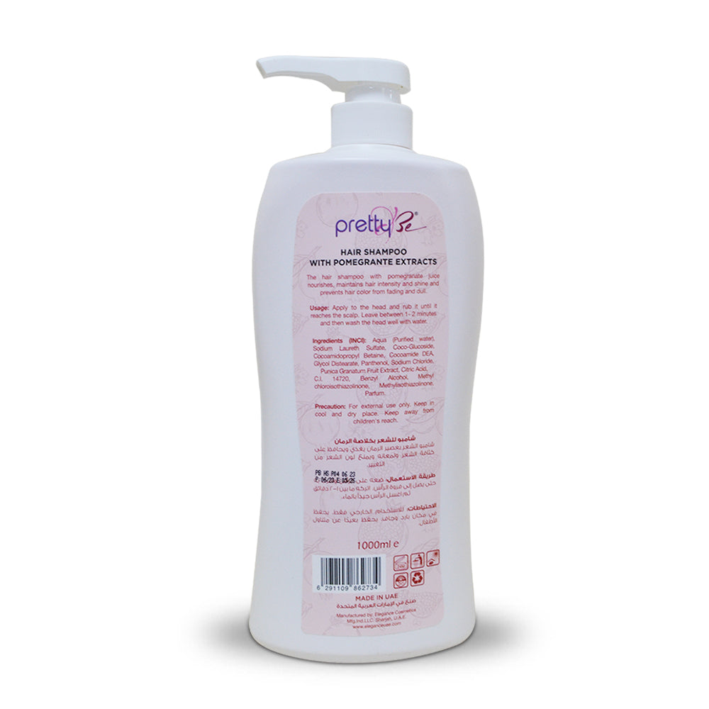 PRETTY BE-HAIR SHAMPOO-POMEGRANATE-1000ML