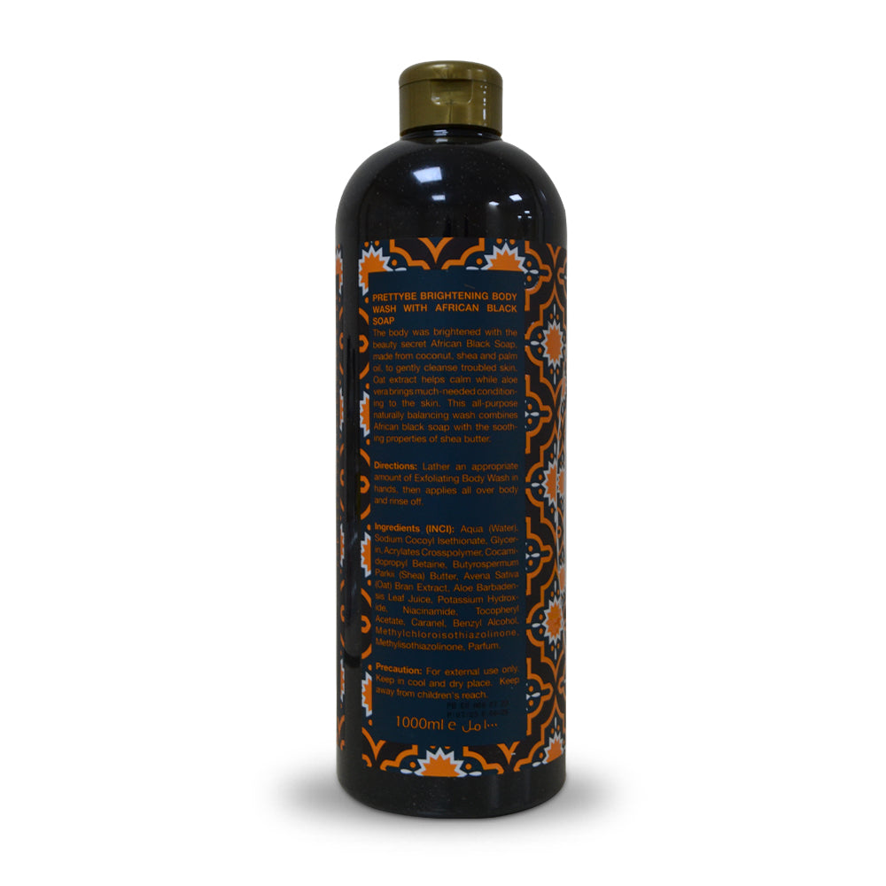 PRETTY BE-BRIGHTENING BODY WASH-AFRICANBLACK SOAP-1000ML