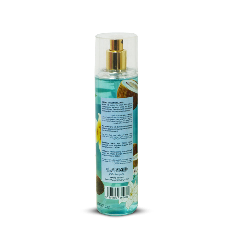 Pretty Be Perfumed Body Mist Coconut & Vanilla 250ML