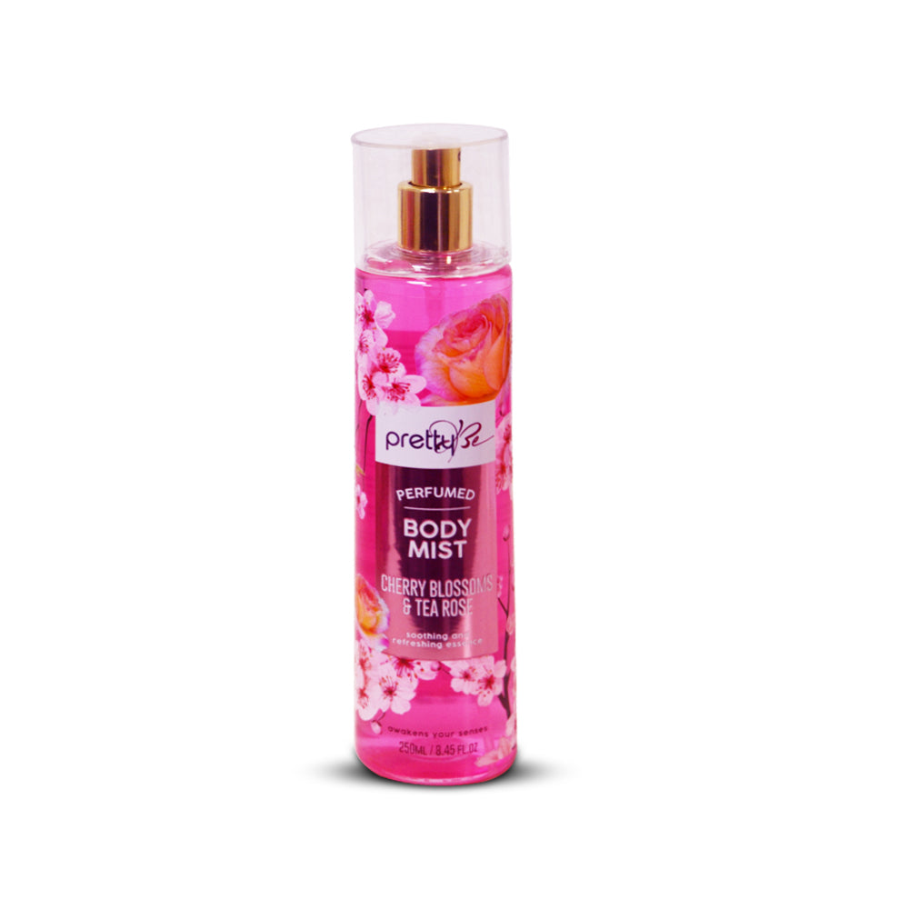 Pretty Be Perfumed Body Mist Cherry Blossom   & Tea Rose  250ML