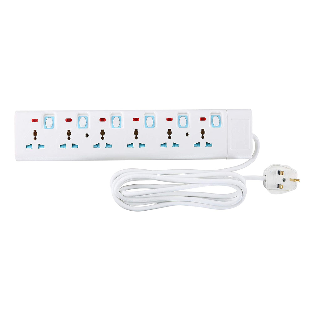 Extension Socket/6 Way -3 M