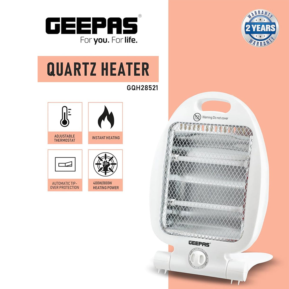 Geepas Quartz Heater 800w power