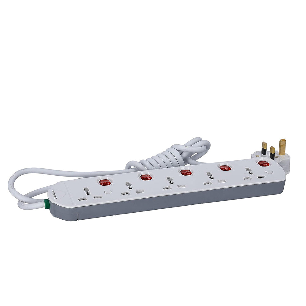 5 Way Ext socket/3M/13Amp/Childprot