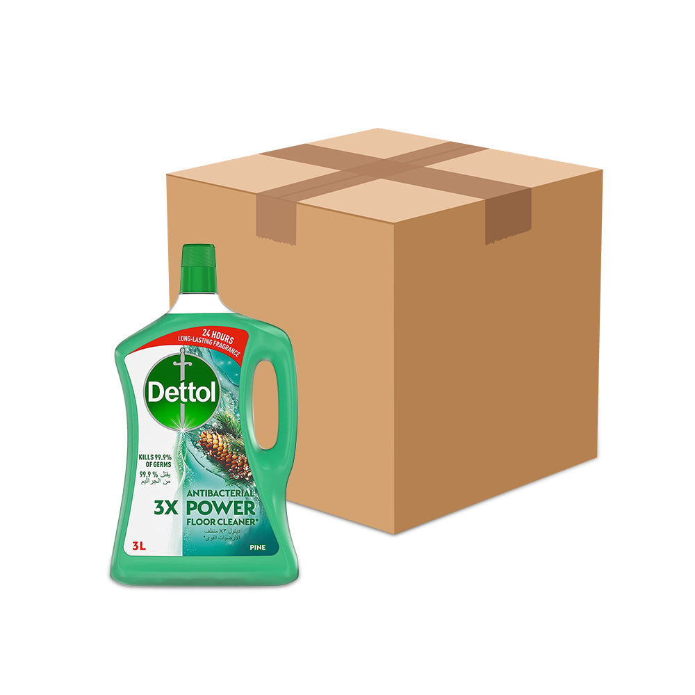 Dettol Multipurpose Floor Cleaner 3L Pine-Pack of 4