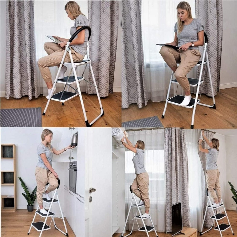 STEEL LADDER 4 STEPS