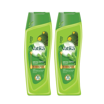 Vatika Shampoo Cactus & Gergir Hair Fall Control 400ML (Twin Pack)
