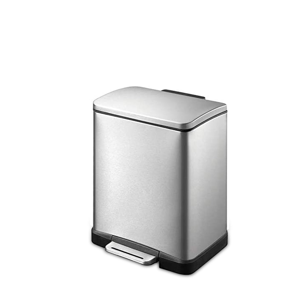 Eko Stainless Steel Step Dustbin E Cube | 12L