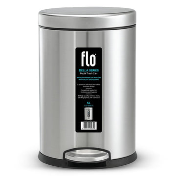 FLO S.S DUSTBIN - DELLA MATT STEEL 5L