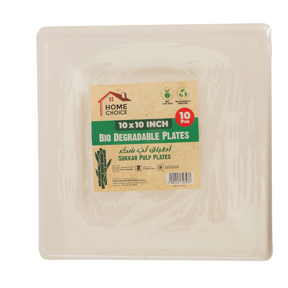 Home Choice Sugar Cane Square 10X10 | 10 pcs