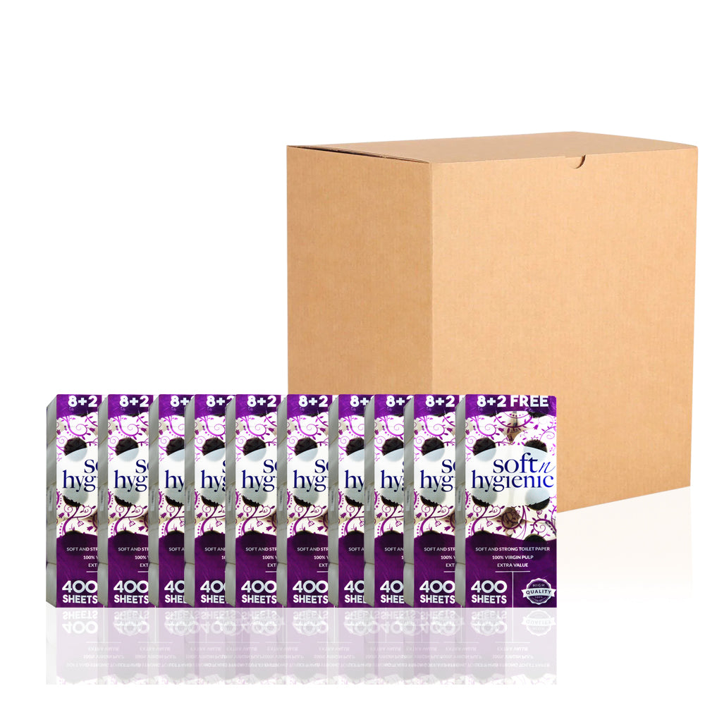 SNH Toilet Roll 400 Sheets | Pack of 100 Rolls