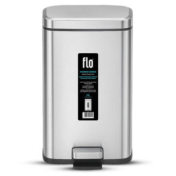 FLO DUSTBIN - MARINA MATT STEEL 12L