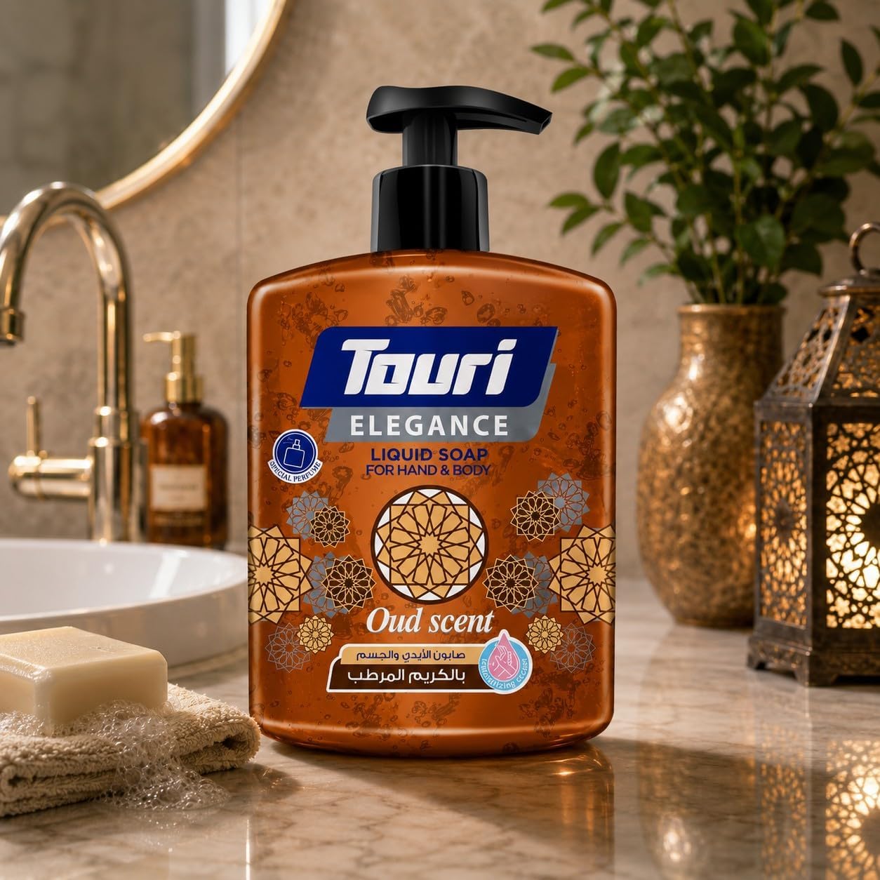 Touri Liquid Hand Soap 500 ml (ELEGANCE) Oud