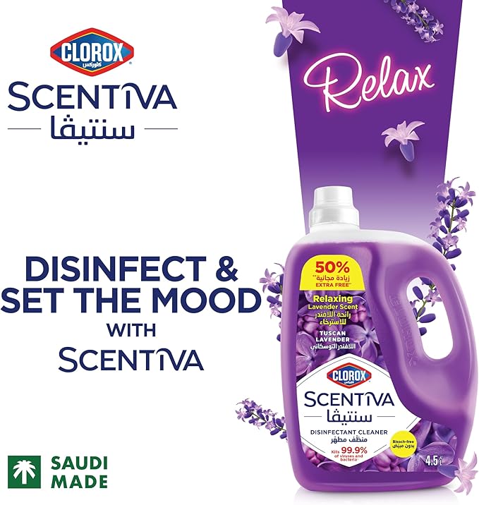 Clorox Scentiva 4.5L Tuscan Lavender   |   Pack of 4