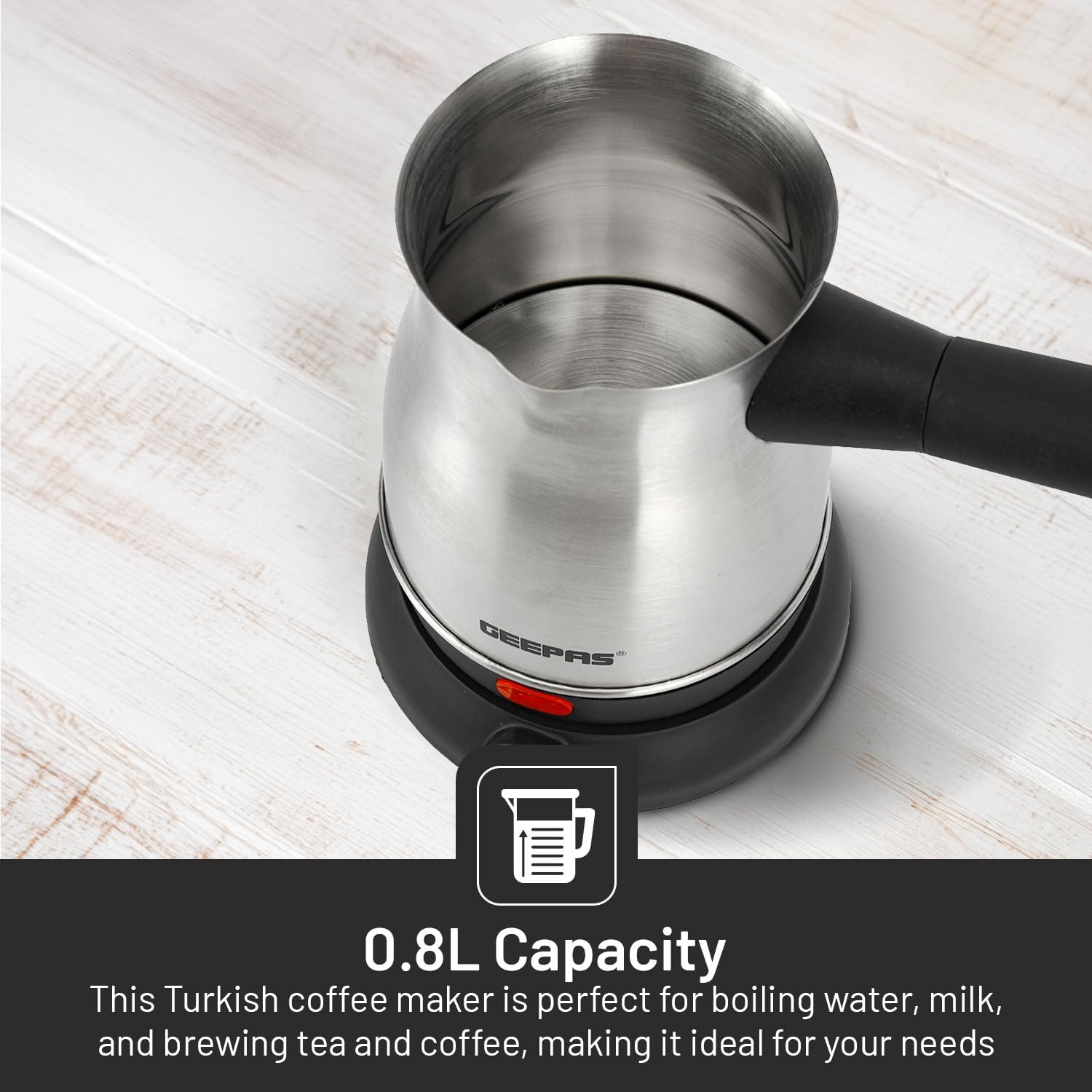 ماكينة صنع القهوة التركية اس/اس/0.8 لتر