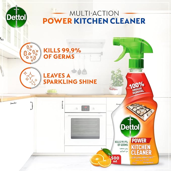 Dettol APC Lemon 500ML + Kitchen Cleaner 500ML