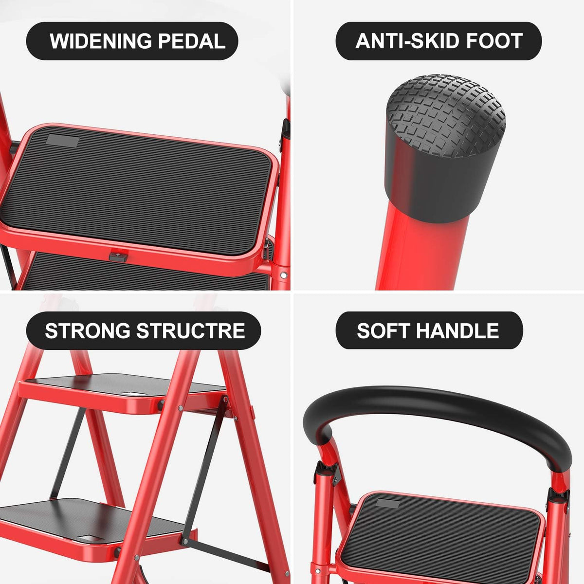 STEEL LADDER 2 STEPS