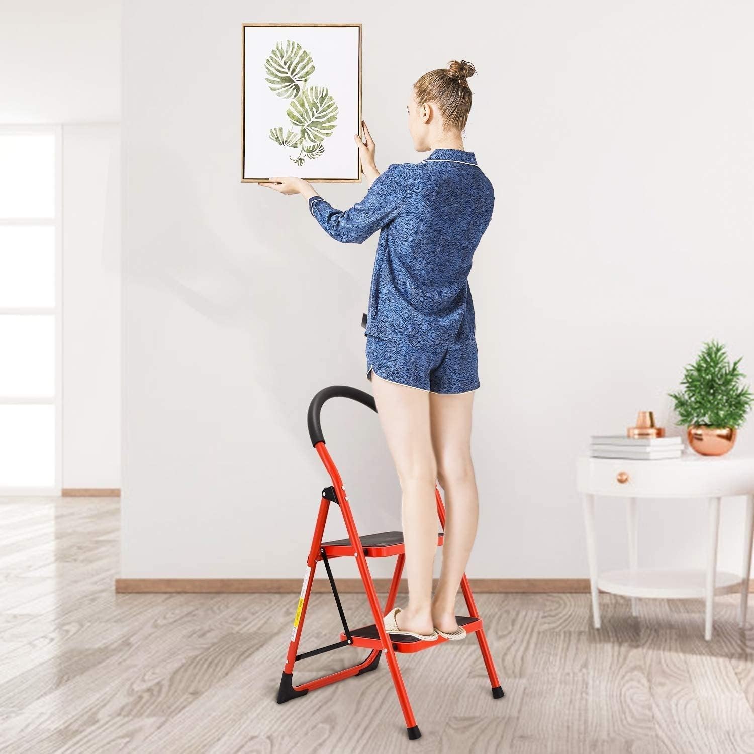 STEEL LADDER 2 STEPS
