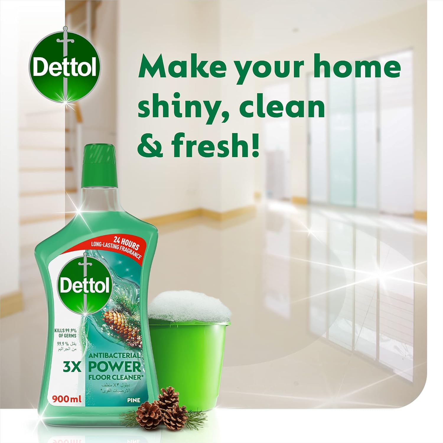 Dettol MPC Pine 900ML (Twin Pack)