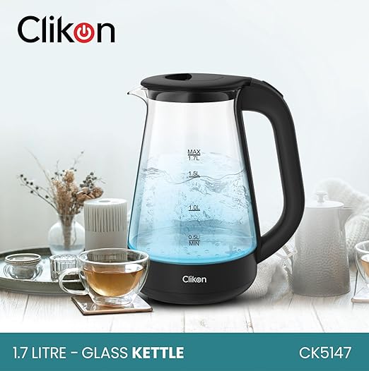 Clikon GLASS KETTLE 1.7L- 1850-2200W