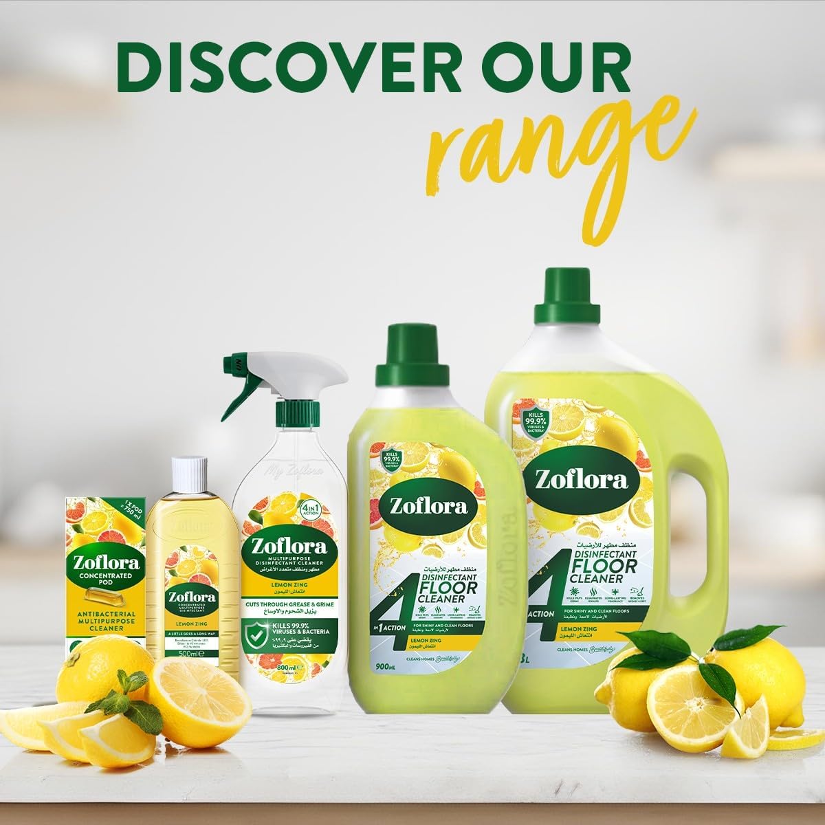 Zoflora Lemon Zing 3L Diluted