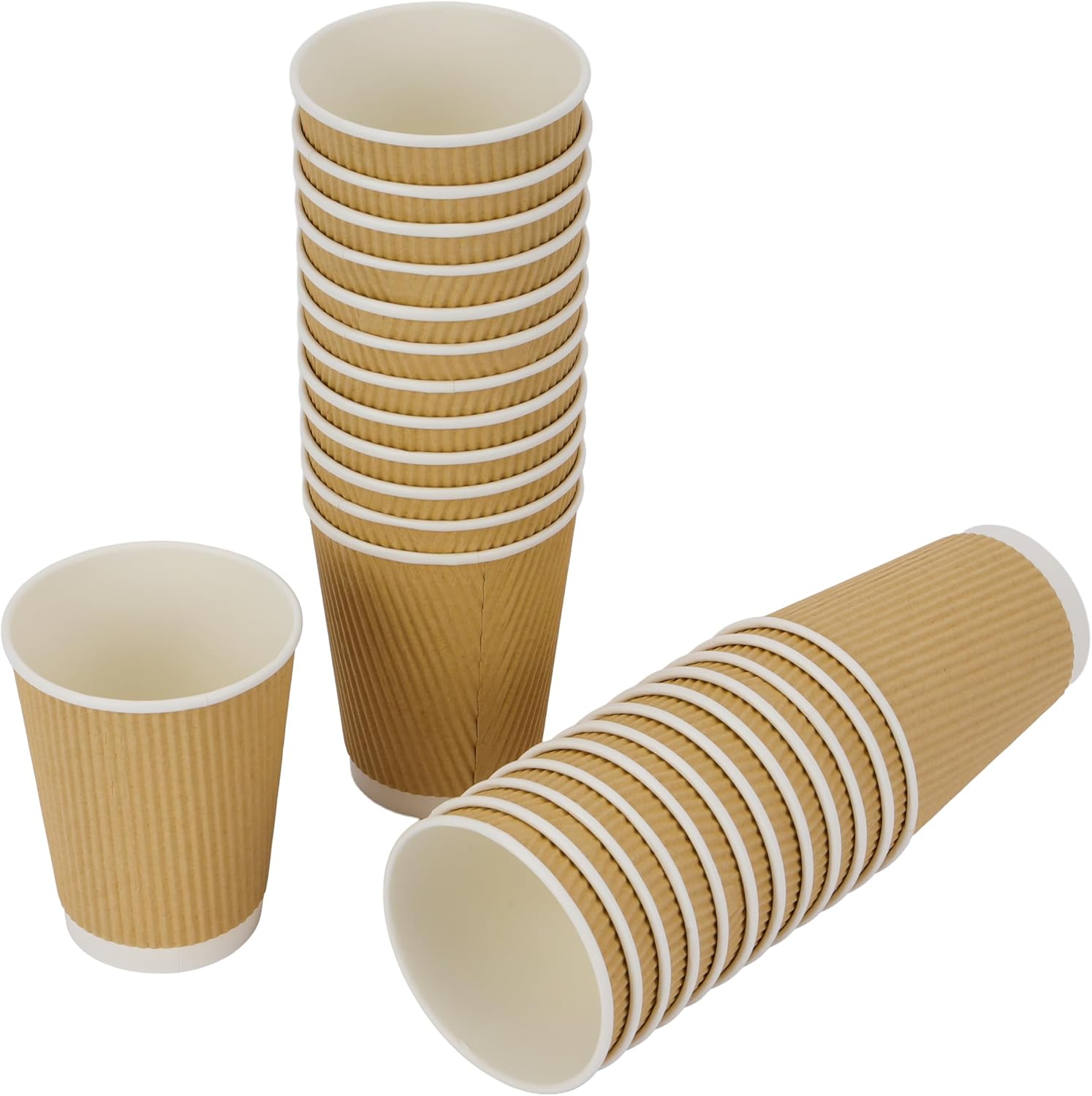 Ripple Paper Cup 6.5oz  25PCS GOLD