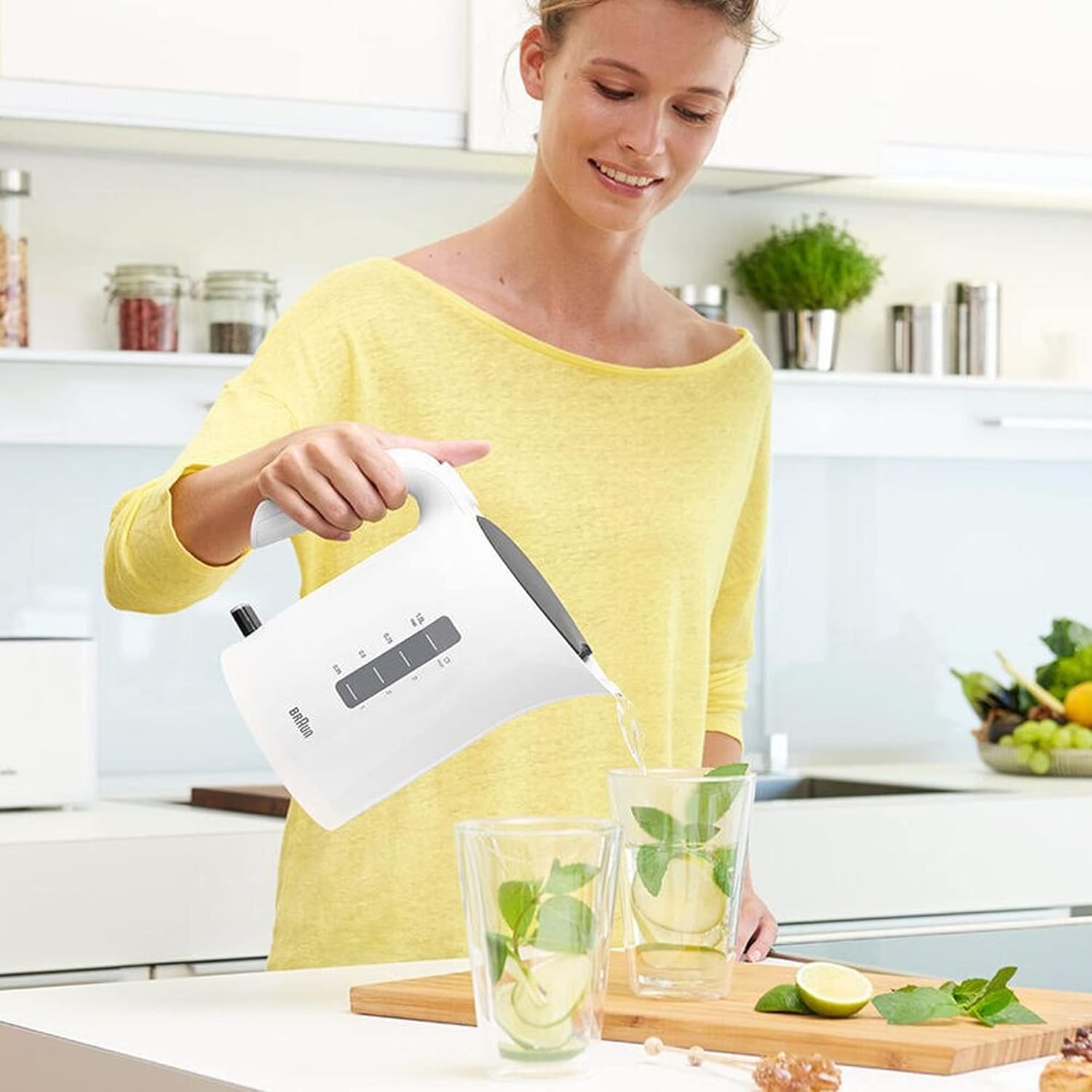 Braun Kettle, 1L, 2200 watts, boiling time 45