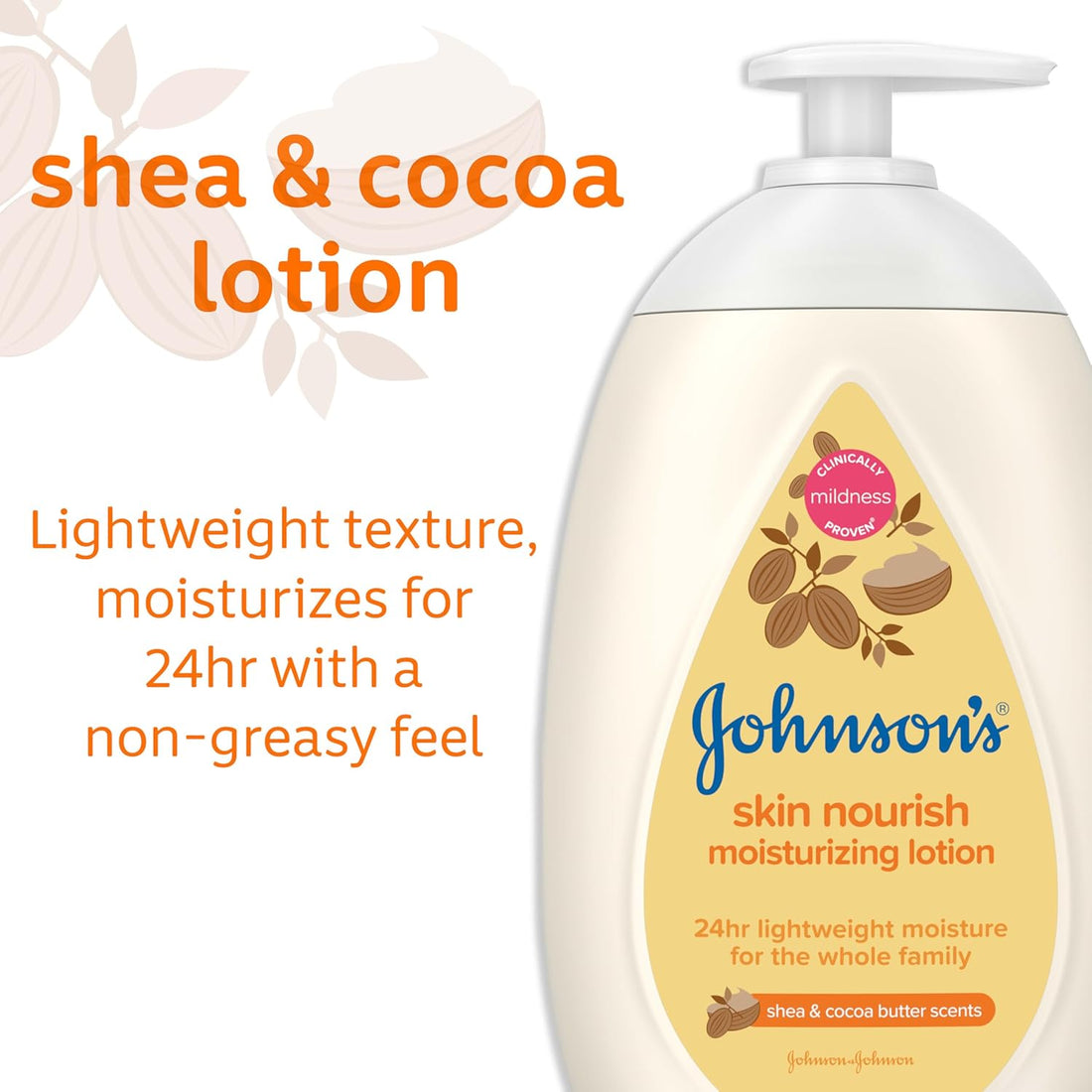 Johnson- Shea & Cocoa Butter Scents (500 ml)  16.9 fl oz.