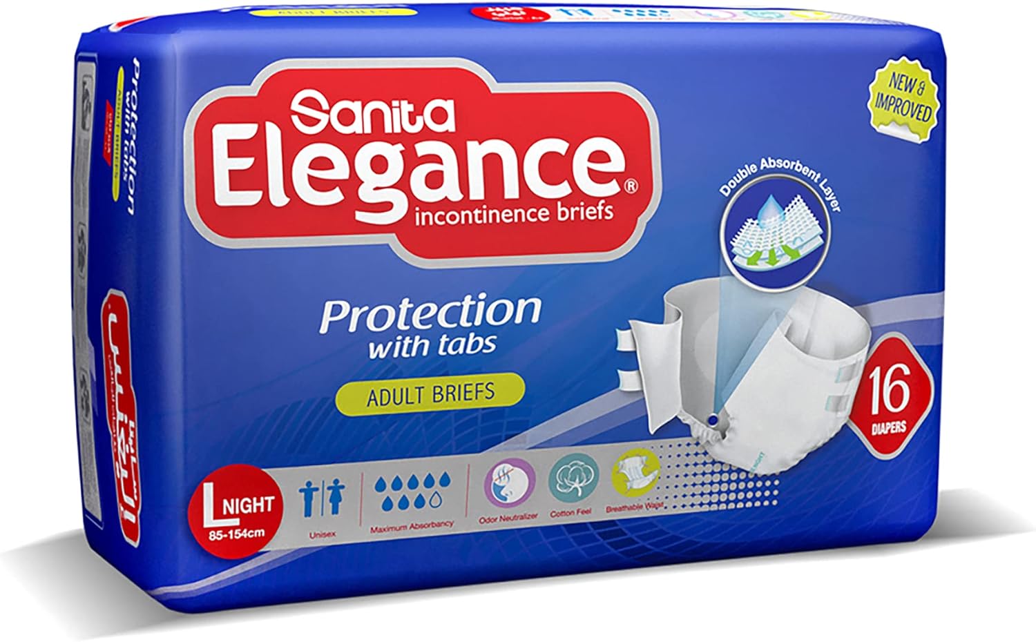 Adult Diaper ELG HFL LNT JUMB 16 pcs