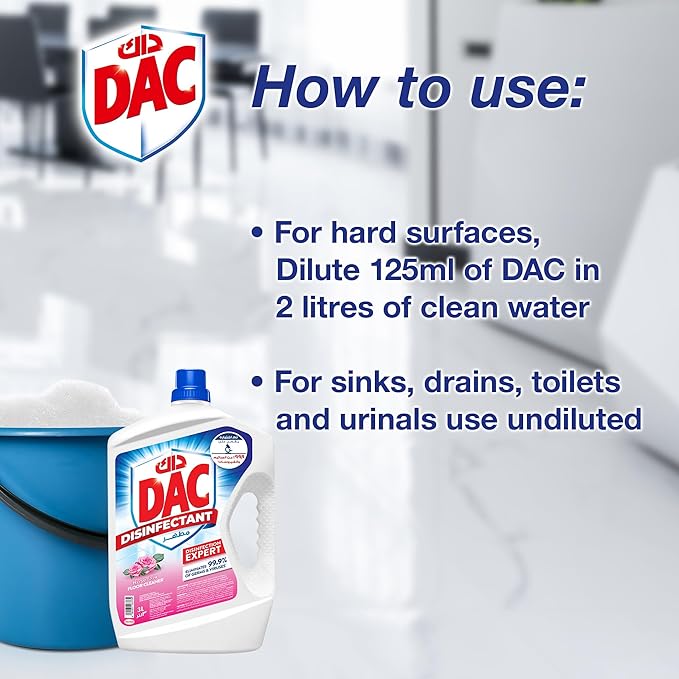 DAC Disinfectant Rose 4.5L | Pack of 3