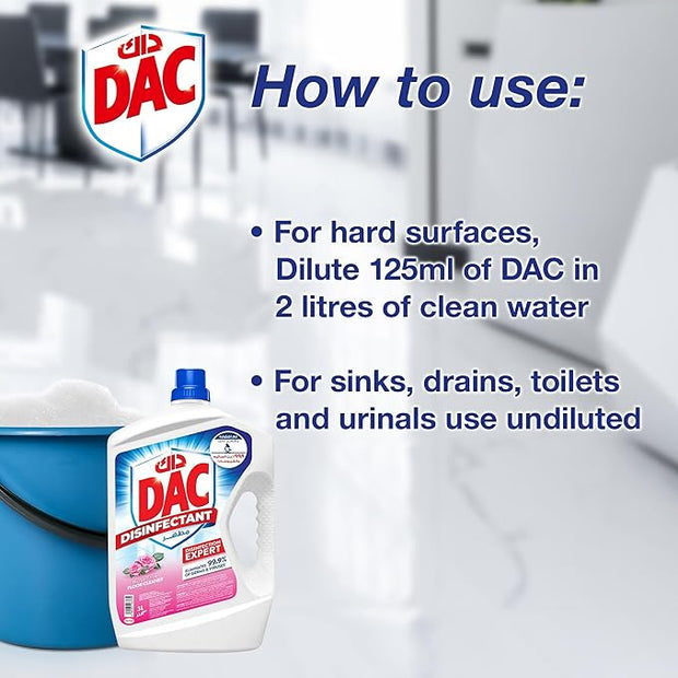 DAC Disinfectant Rose 5L-Pack of 3