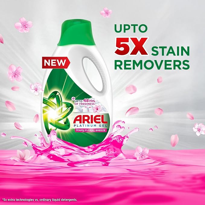 Ariel Laundry Gel 1.8L Downy Floral Breeze -Pack of 4