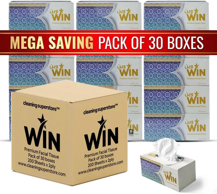 Win Facial Tissue 200 Sheets | Pack of 30
