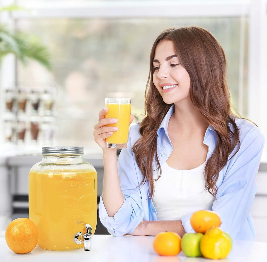 Evelin Beverage Dispenser with Stand 4L