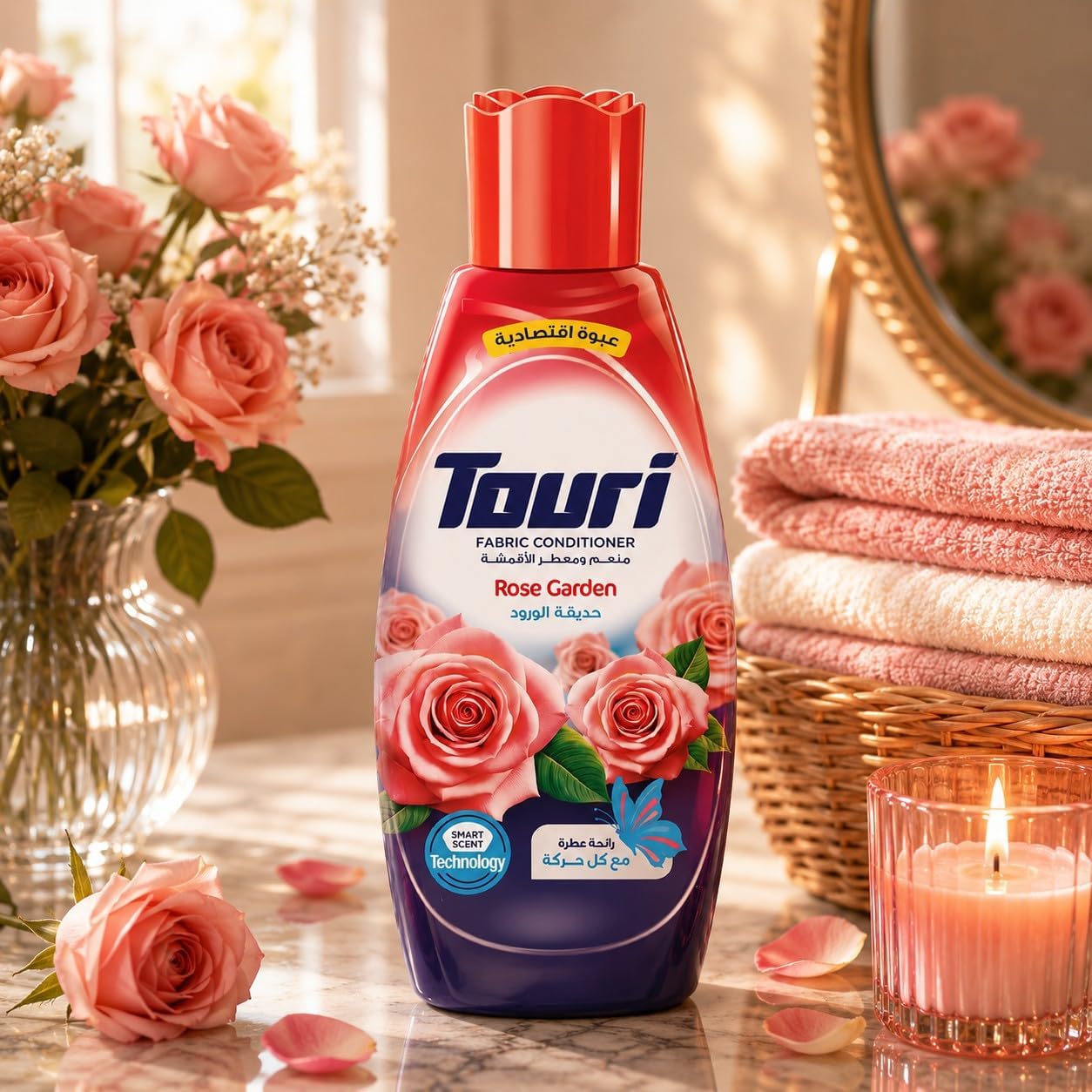 Touri  Fabric Softener 1500 ml - Rose garden