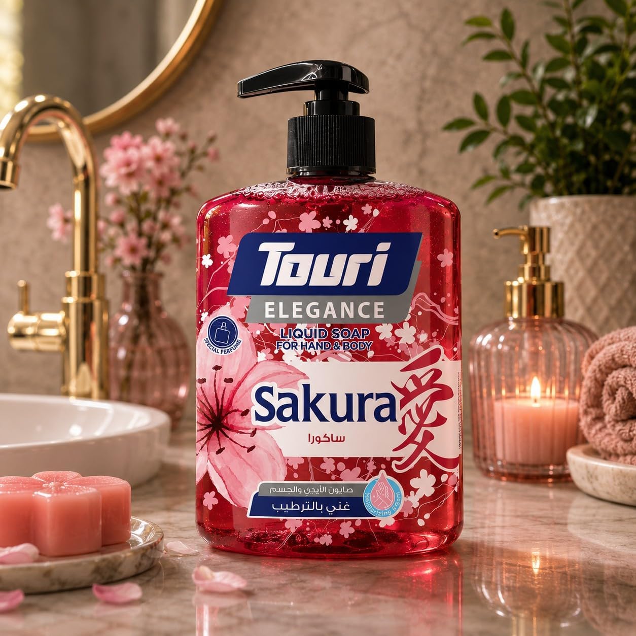 Touri Liquid Hand Soap 500 ml (ELEGANCE) SAKORA