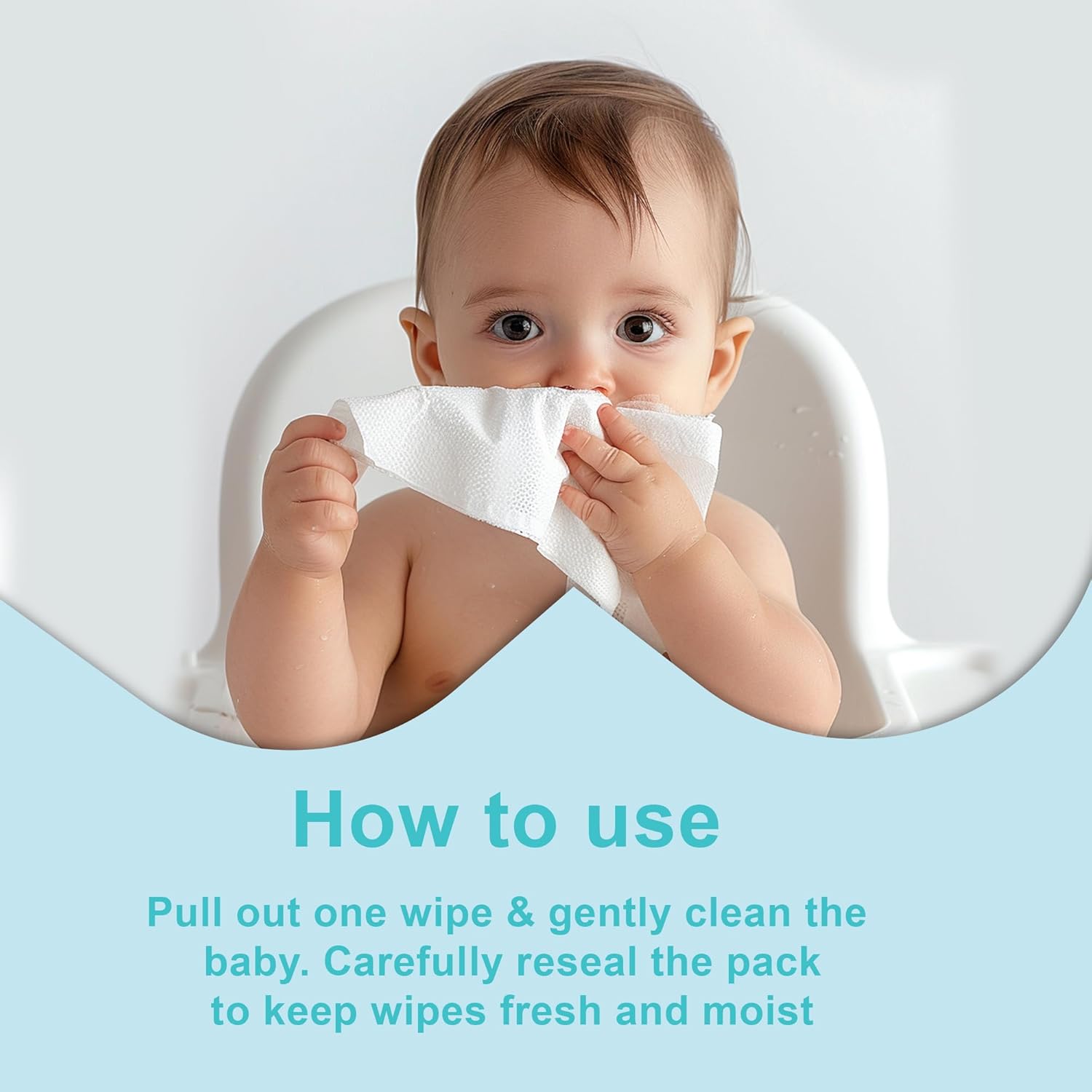 All Day Baby Water Wipes 60 Pcs