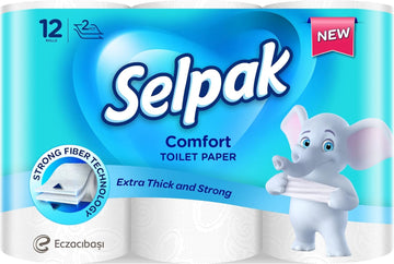 Selpak Comfort Toilet Paper 12 Rolls