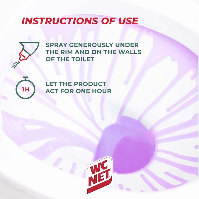 جل منظف WC Net Intense برائحة اللافندر المنعش 750 مل