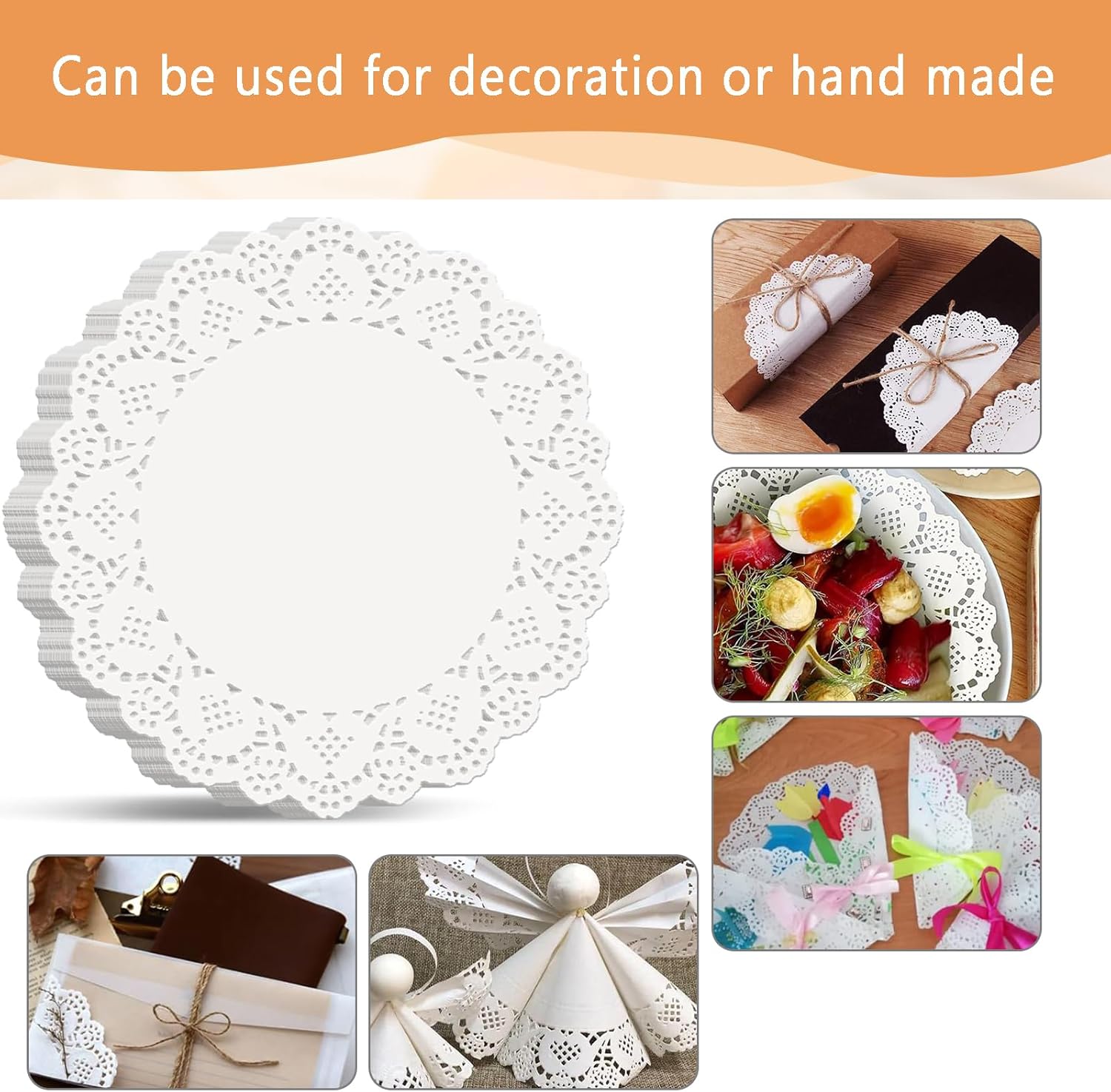 ورق دوليلي دائري 7.5" |  250 قطعة