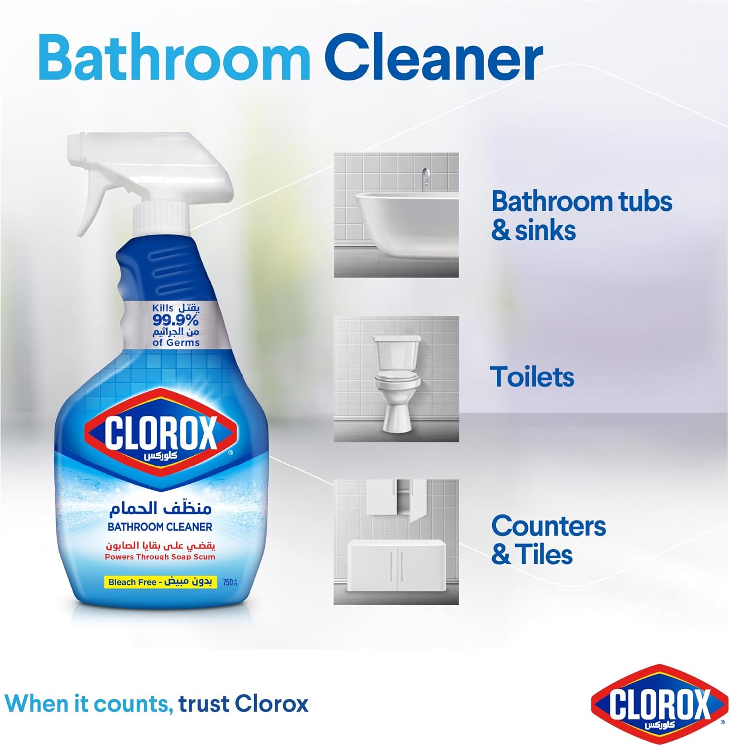 Clorox Bathroom Cleaner 750ML