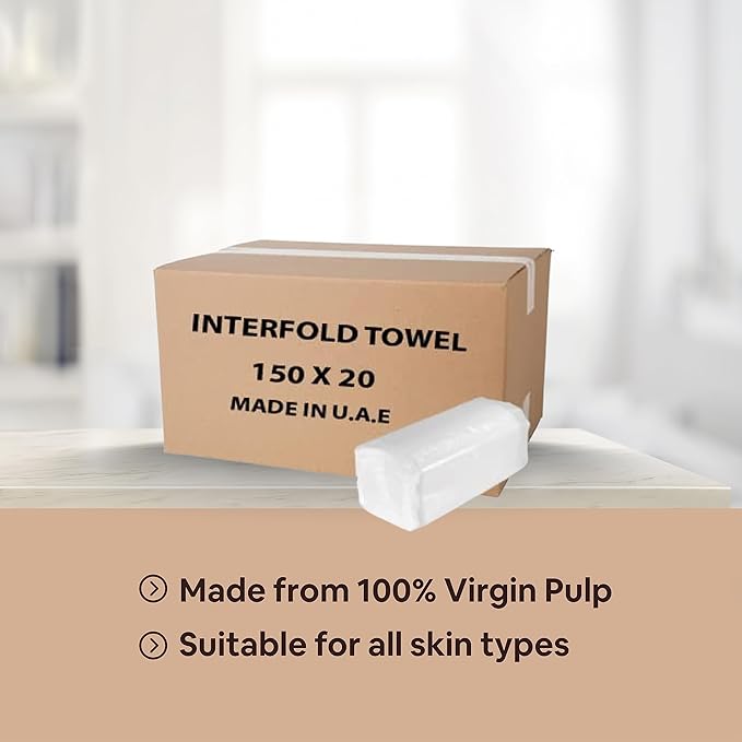 Interfold Paper Napkin 150 Sheets | Pack of 20