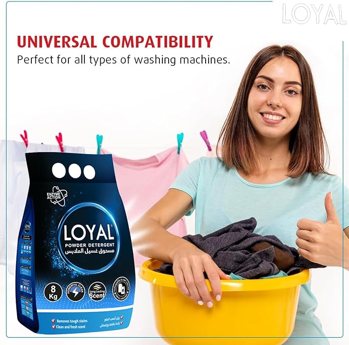 Loyal Powder Detergent 8KG | Pack Of 2 | CTN