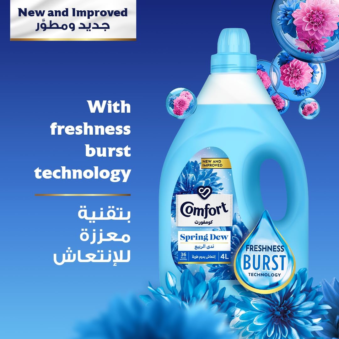 Comfort Dilute Spring Dew 4L + Fabric Conditioner 650ML