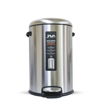 سلة مهملات 12 لتر من الفولاذ جافا JH8852